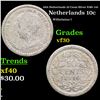 Image 1 : 1916 Netherlands 10 Cents Silver KM# 145 Grades vf++