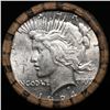 Image 2 : ***Auction Highlight***  AU/BU Slider Brinks Shotgun Peace $1 Roll 1924 & 'P' Ends Virtually UNC (fc