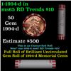 Image 1 : Shotgun Lincoln 1c roll, 1994-d 50 pcs Bank Wrapper.