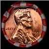 Image 2 : Shotgun Lincoln 1c roll, 1957-d 50 pcs Bank Wrapper.