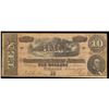 Image 2 : 1864 $10 Confederate Note, T68 Grades vf+