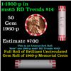 Image 1 : Shotgun Lincoln 1c roll, 1960-p 50 pcs Bank Wrapper.