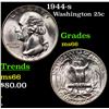 Image 1 : 1944-s Washington Quarter 25c Grades GEM+ Unc