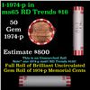 Image 1 : Shotgun Lincoln 1c roll, 1974-p 50 pcs Bank Wrapper.