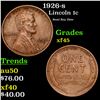 Image 1 : 1926-s Lincoln Cent 1c Grades xf+