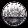 Image 3 : 1965 Small Beads, Pointed 5 Canada Dollar $1 Grades GEM+ UNC PL