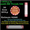 Image 1 : Shotgun Lincoln 1c roll, 1970-p 50 pcs Bank Wrapper.