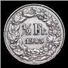 Image 3 : 1943B Switzerland 1/2 Franc 1/2f KM# 23 Grades Select Unc