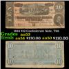 Image 1 : 1864 $10 Confederate Note, T68 Grades Select AU