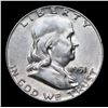 Image 2 : 1951-p Franklin Half Dollar 50c Grades Select Unc