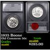 Image 1 : 1935-p Boone Old Commem Half Dollar 50c Grades ms66 By SEGS