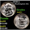Image 1 : 1946-s Washington Quarter 25c Grades GEM+ Unc