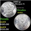 Image 1 : 1885-p Morgan Dollar $1 Grades Choice+ Unc