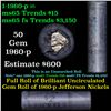 Image 1 : Shotgun Jefferson 5c roll, 1960-p 40 pcs  Vintage Federal Reserve Bank Wrapper