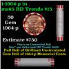Image 1 : Shotgun Lincoln 1c roll, 1964-p 50 pcs Bank Wrapper.