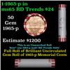 Image 1 : Shotgun Lincoln 1c roll, 1965-p 50 pcs Bank Wrapper.