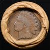 Image 3 : Mixed small cents 1c orig shotgun roll, 1918-s Wheat Cent, 1892 Indian Cent other end, Brinks Wrappe
