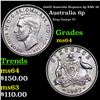 Image 1 : 1942D Australia Sixpence 6p KM# 38 Grades Choice Unc