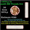 Image 1 : Shotgun Lincoln 1c roll, 1976-p B.U 50 pcs Bank Wrapper.