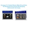 Image 1 : Group of 2 United States Mint Proof Sets 1970-1971. Contains 1970 Kennedy Half Dollar was struck in 