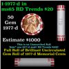 Image 1 : Shotgun Lincoln 1c roll, 1977-d 50 pcs Bank Wrapper.
