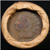Image 3 : Mixed small cents 1c orig shotgun roll, 1917-d Wheat Cent, 1900 Indian Cent other end, Brinks Wrappe
