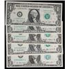 Image 6 : 5x 1969-1993 $1 Federal Reserve Notes, All Different Series, All CU! Grades Brilliant Uncirculated