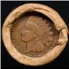 Image 3 : Mixed small cents 1c orig shotgun roll, 1919-s Wheat Cent, 1887 Indian Cent other end, Brinks Wrappe