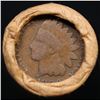 Image 3 : Mixed small cents 1c orig shotgun roll, 1918-d Wheat Cent, 1890 Indian Cent other end, Brinks Wrappe