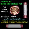 Image 1 : Shotgun Lincoln 1c roll, 1968-s 50 pcs Bank Wrapper.