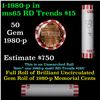 Image 1 : Shotgun Lincoln 1c roll, 1980-p 50 pcs Bank Wrapper.