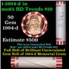 Image 1 : Shotgun Lincoln 1c roll, 1994-d 50 pcs Bank Wrapper.