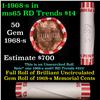 Image 1 : Shotgun Lincoln 1c roll, 1968-s 50 pcs Bank Wrapper.
