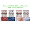 Image 1 : Group of 2 United States Mint Set in Original Government Packaging! From 1999-2000 with 20 Coins Ins