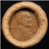 Image 2 : Mixed small cents 1c orig shotgun roll, 1919-d Wheat Cent, 1891 Indian Cent other end, Brinks Wrappe