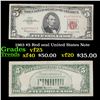 Image 1 : 1963 $5 Red seal United States Note Grades vf+
