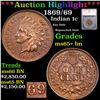 Image 1 : ***Auction Highlight*** 1869/69 Indian Cent 1c Graded ms65+ bn By SEGS (fc)