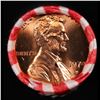Image 2 : Shotgun Lincoln 1c roll, 1974-d 50 pcs Bank Wrapper.