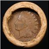 Image 3 : Mixed small cents 1c orig shotgun roll, 1917-d Wheat Cent, 1890 Indian Cent other end, Brinks Wrappe