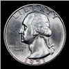 Image 2 : 1951-d Washington Quarter 25c Grades GEM+ Unc