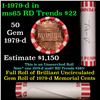Image 1 : Shotgun Lincoln 1c roll, 1979-d 50 pcs Bank Wrapper.