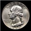 Image 2 : 1952-d Washington Quarter 25c Grades GEM Unc