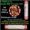 Image 1 : Shotgun Lincoln 1c roll, 1960-p 50 pcs Bank Wrapper.