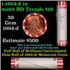 Image 1 : Shotgun Lincoln 1c roll, 1994-d 50 pcs Bank Wrapper.
