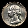 Image 2 : 1951-p Washington Quarter 25c Grades GEM+ Unc