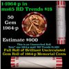 Image 1 : Shotgun Lincoln 1c roll, 1964-p 50 pcs Bank Wrapper.