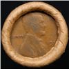 Image 2 : Mixed small cents 1c orig shotgun roll, 1918-d Wheat Cent, 1883 Indian Cent other end, Brinks Wrappe