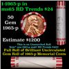 Image 1 : Shotgun Lincoln 1c roll, 1965-p 50 pcs Bank Wrapper.