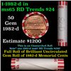 Image 1 : Shotgun Lincoln 1c roll, 1982-d 50 pcs Bank Wrapper.