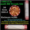 Image 1 : Shotgun Lincoln 1c roll, 1981-d 50 pcs Bank Wrapper.